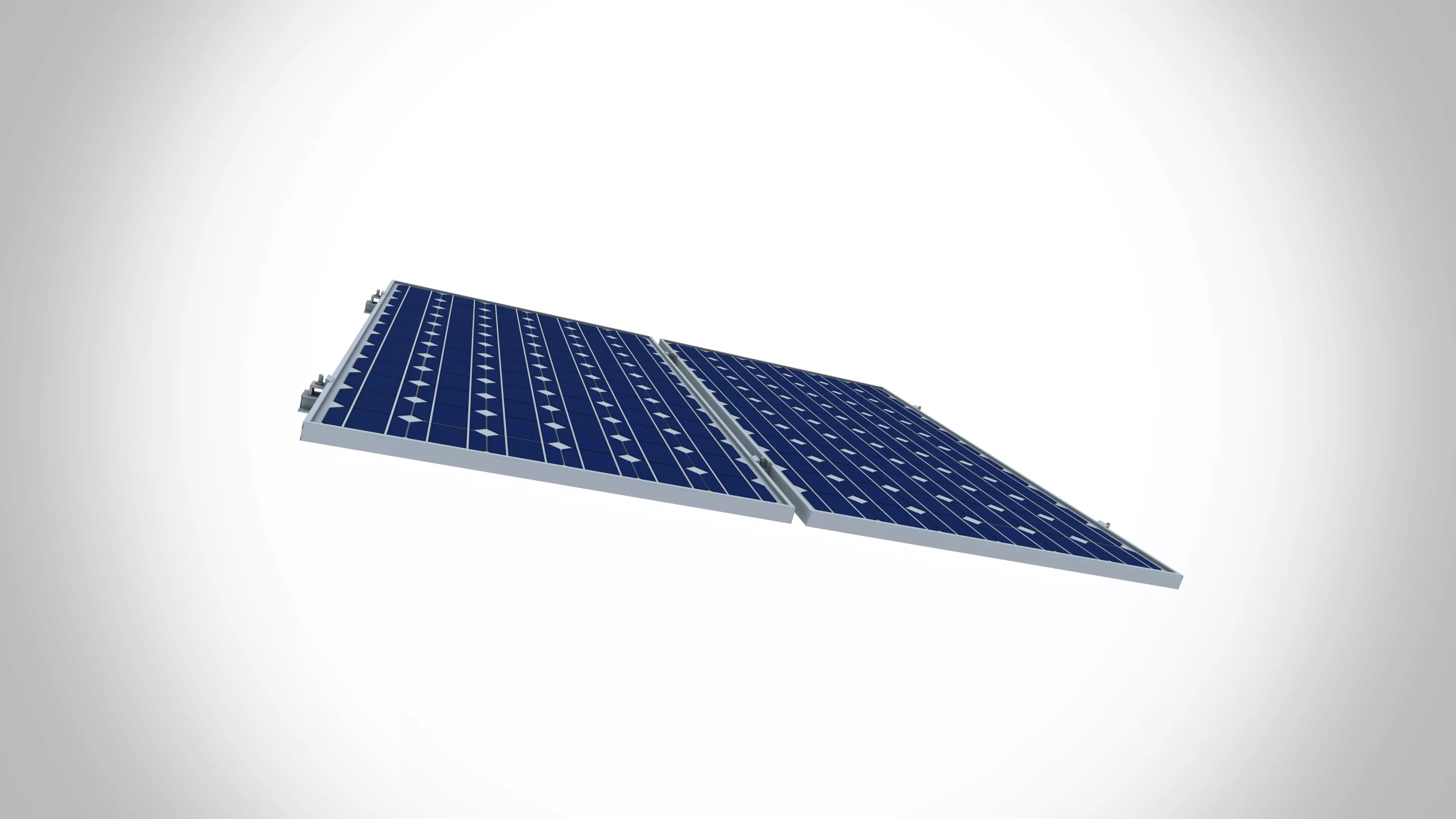 Solar Panel Low-poly 3D model_0