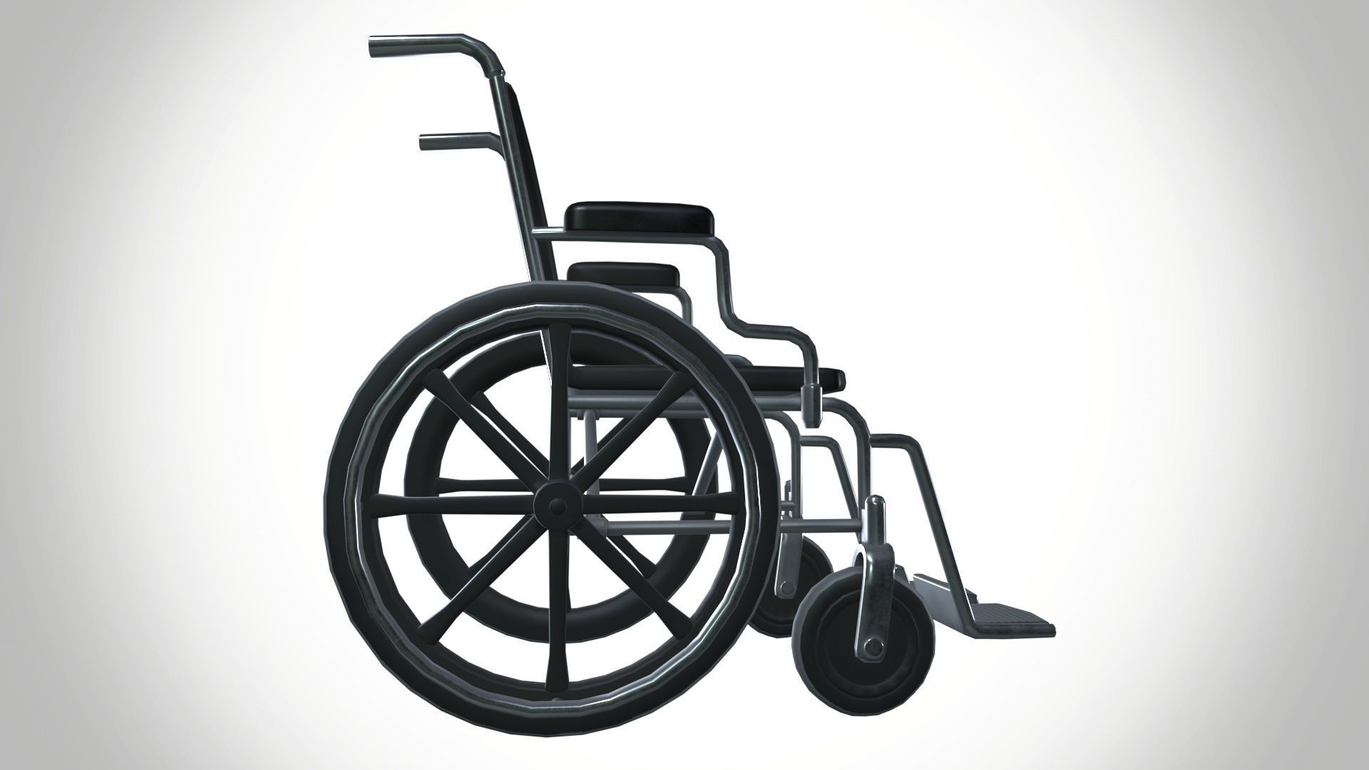 Wheelchair 3D model_4