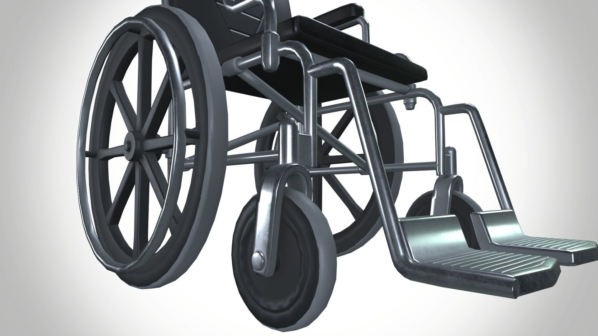 Wheelchair 3D model_9