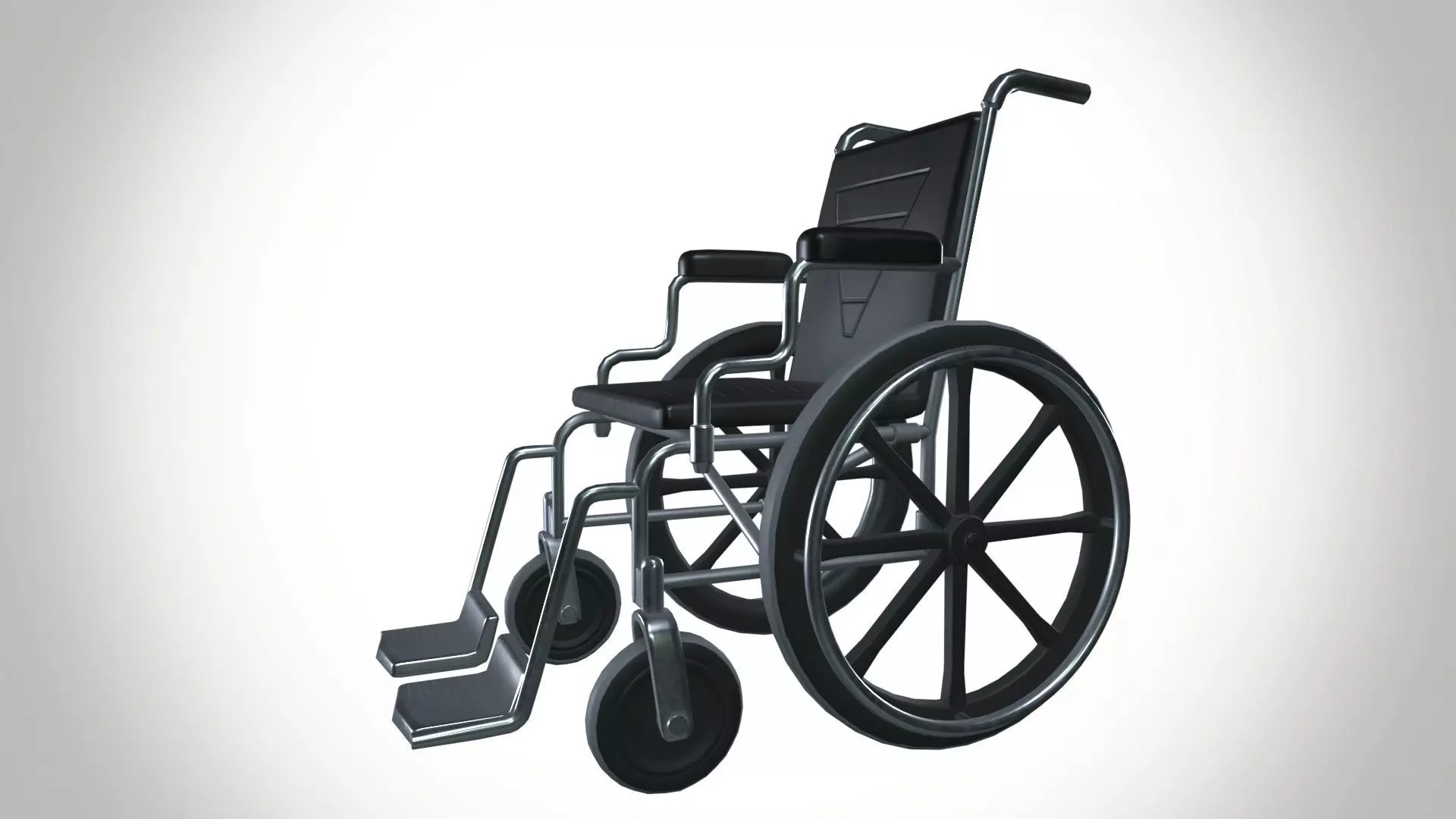 Wheelchair 3D model_0