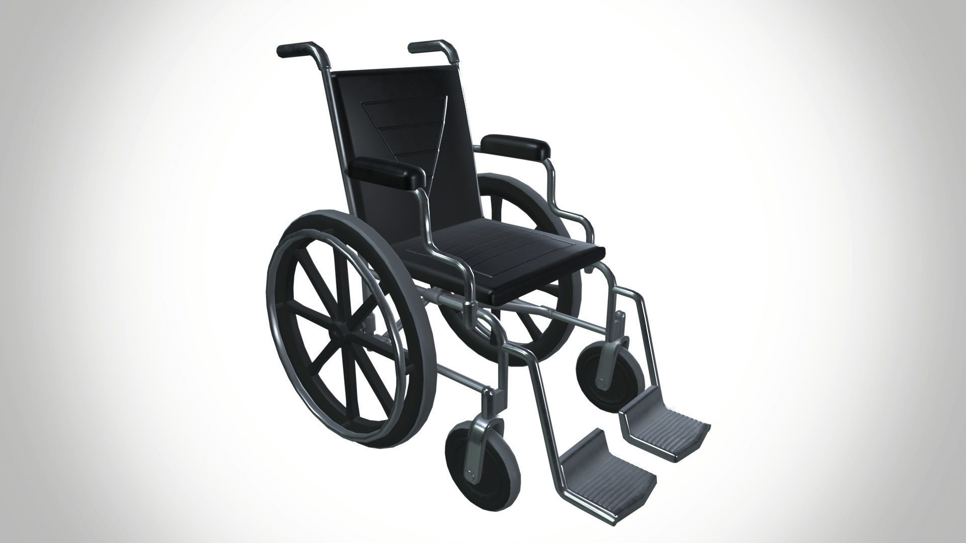Wheelchair 3D model_3