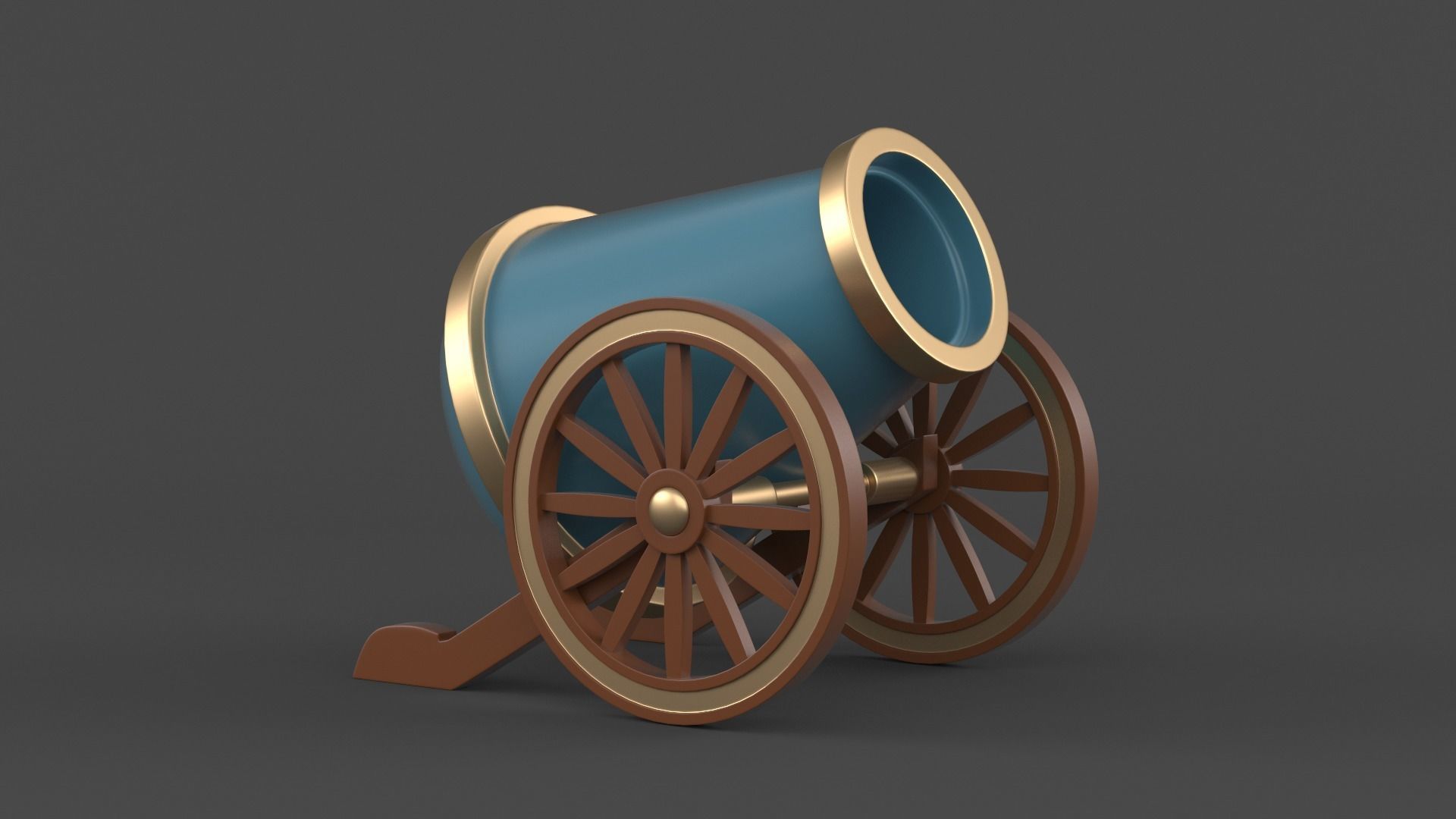 Circus Cannon 3D model_3