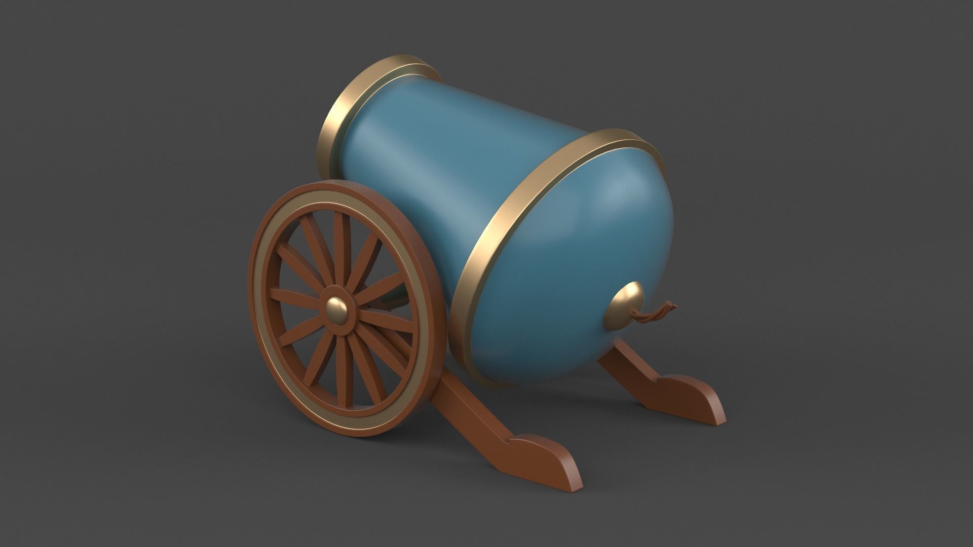 Circus Cannon 3D model_5