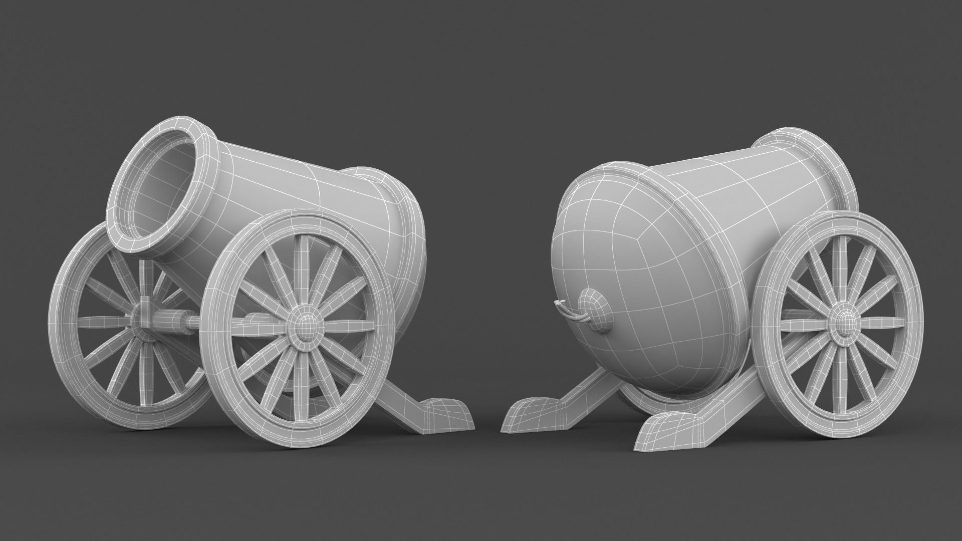 Circus Cannon 3D model_6