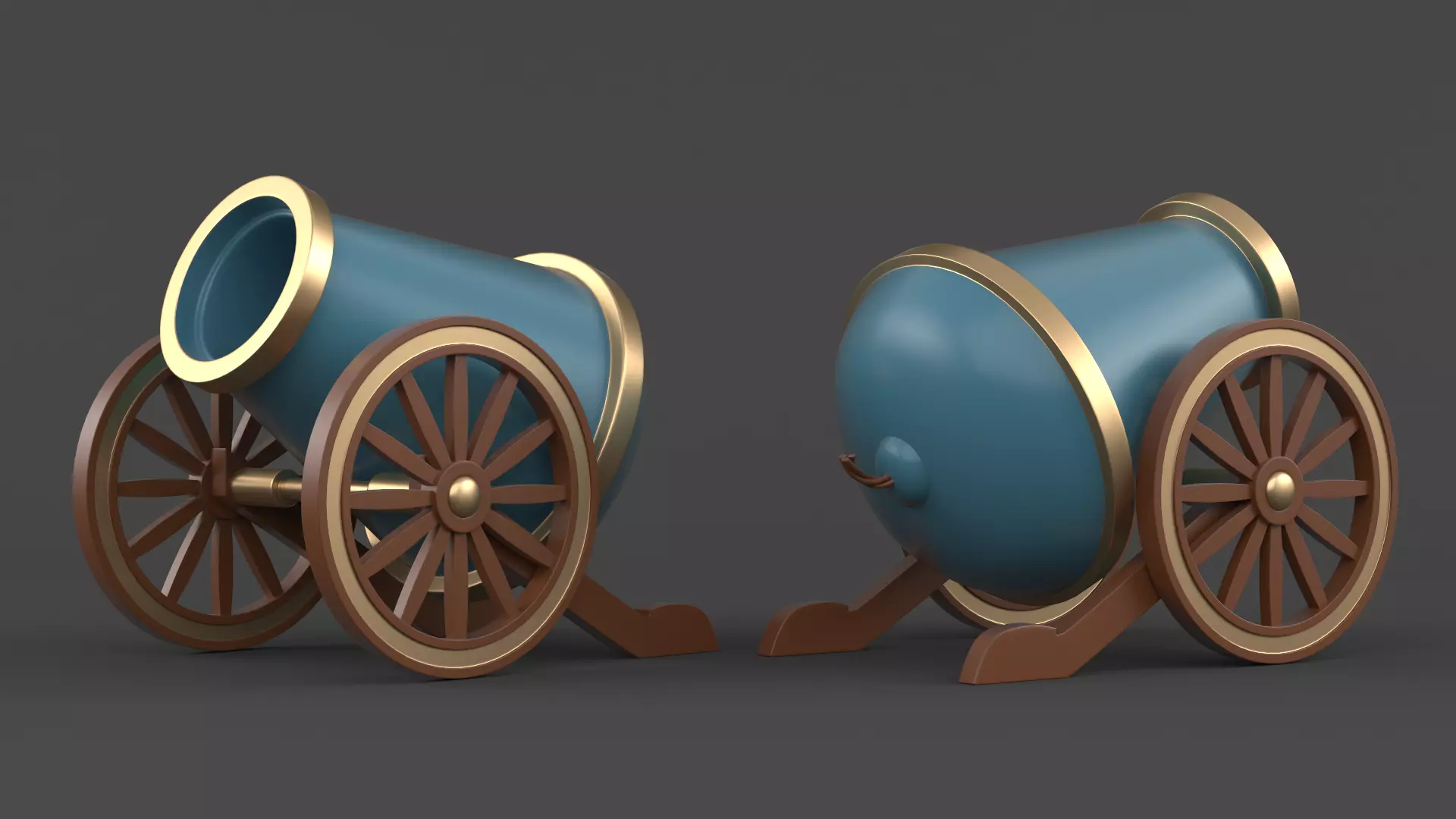Circus Cannon 3D model_0
