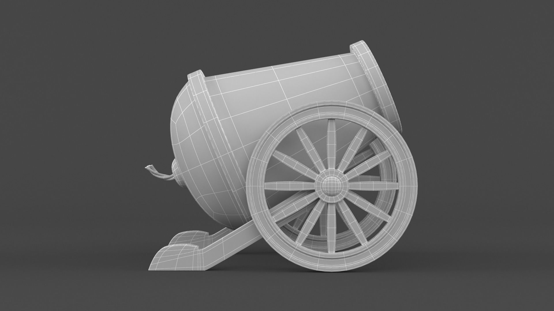 Circus Cannon 3D model_8