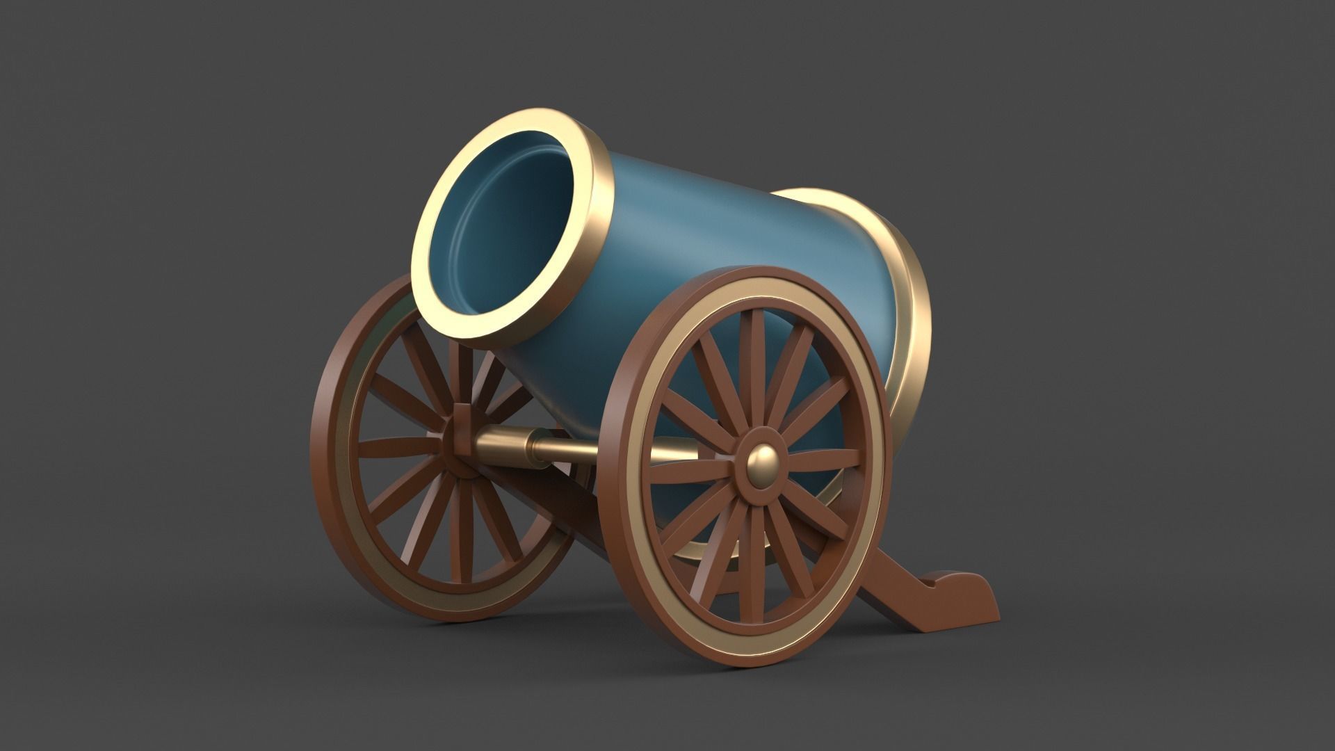 Circus Cannon 3D model_1