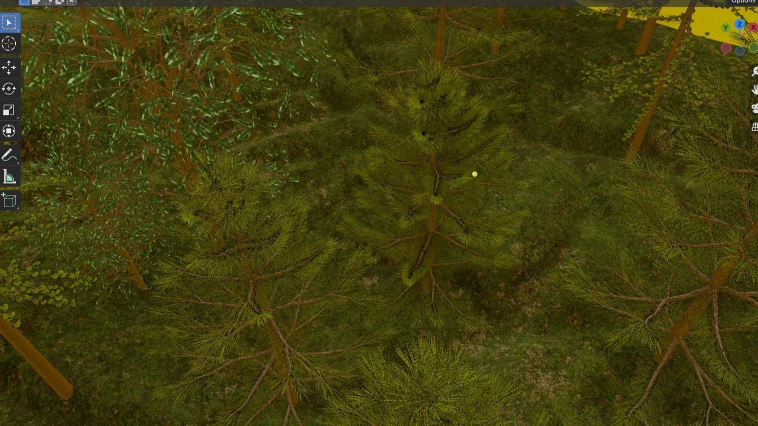 Realistic Forest Small Scene Model Low-poly 3D model_6