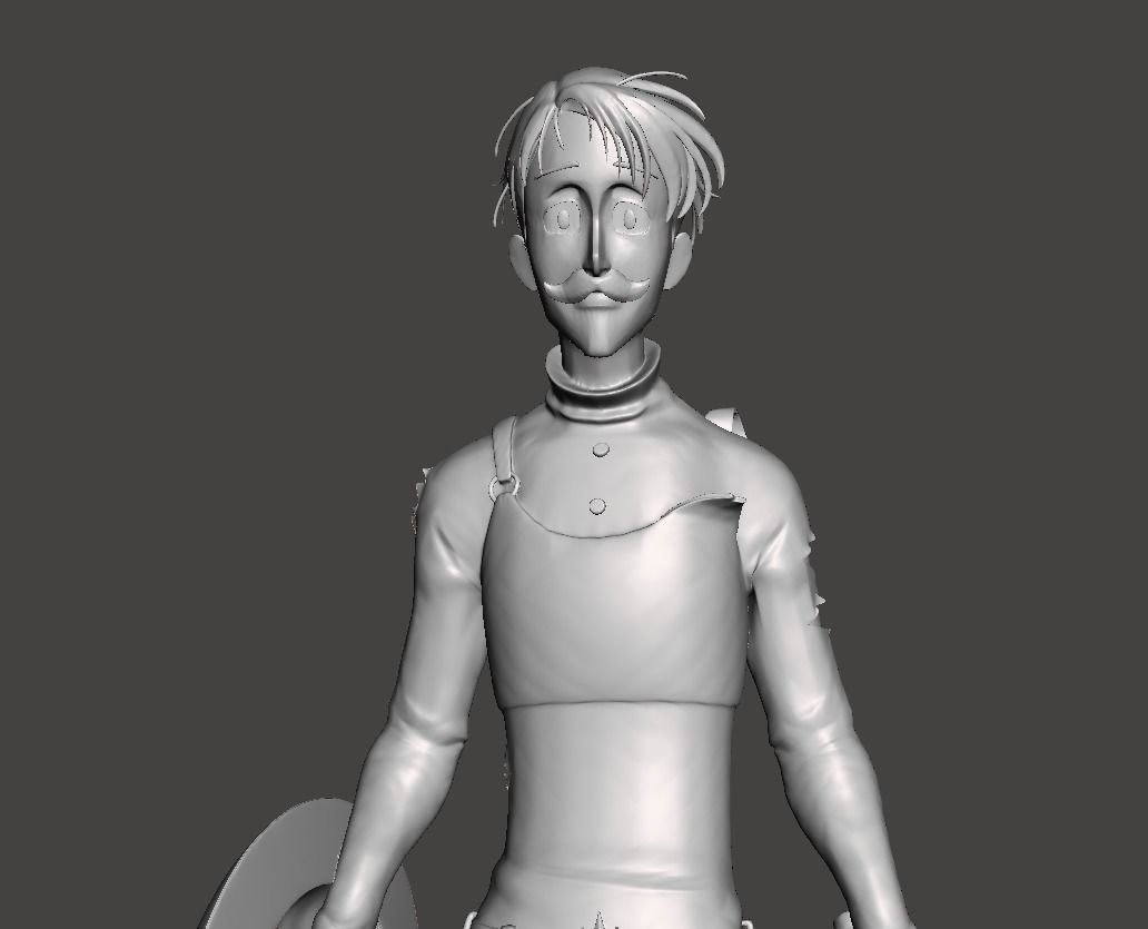 Escanor fight Indura 3D Model 3D print model_1
