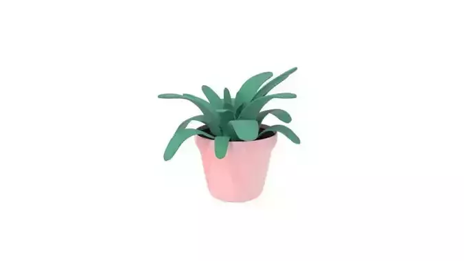  Q version of cute indoor potted plants