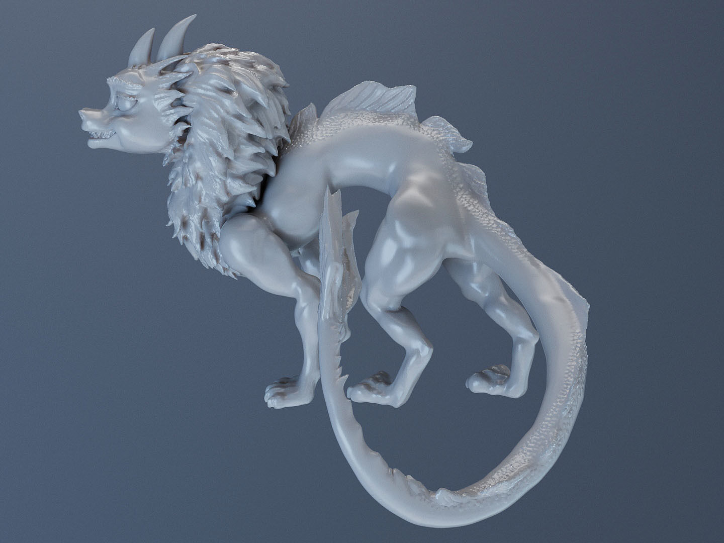 Chinese dragon 3D print model_3