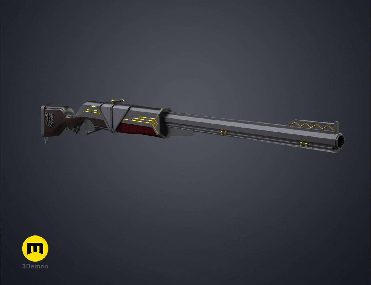 Caitlyn rifle - Arcane Act 1 3D print model
