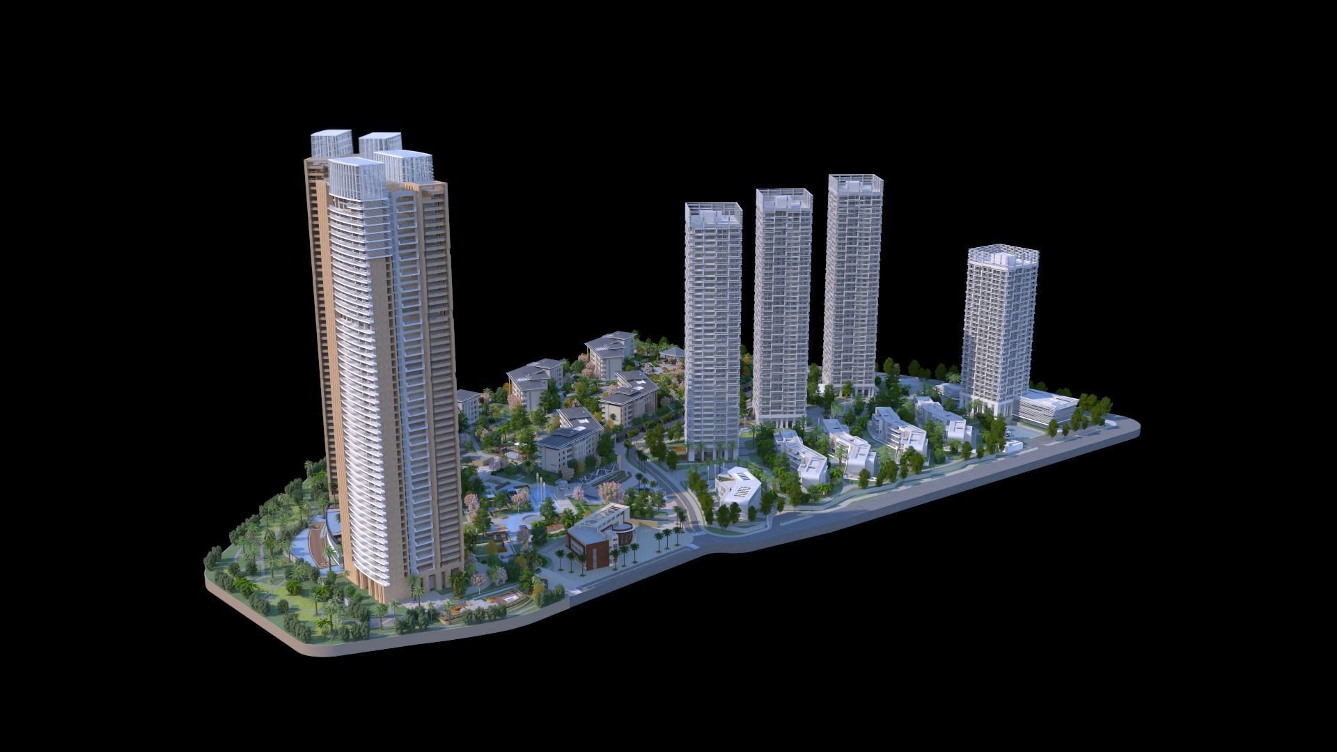 Shenzhen Merchants Shuangxi Garden 3D model_5
