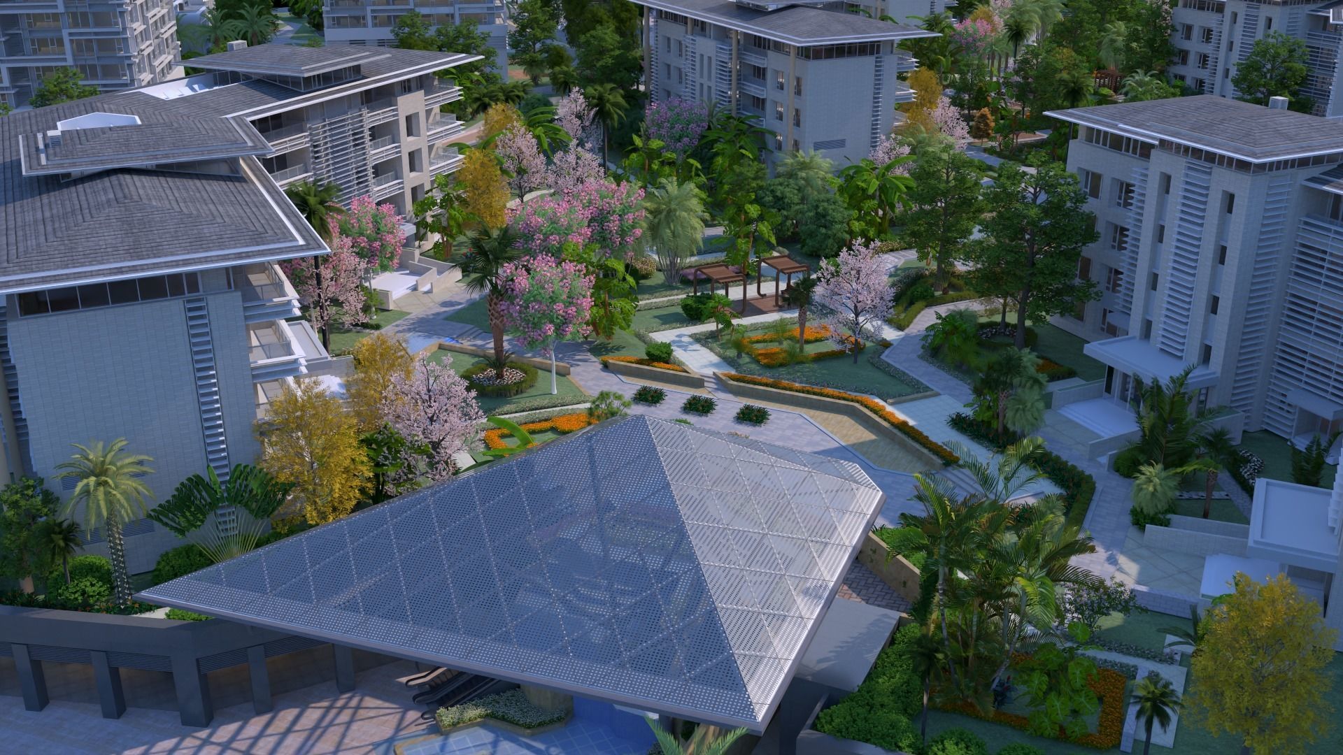 Shenzhen Merchants Shuangxi Garden 3D model_7