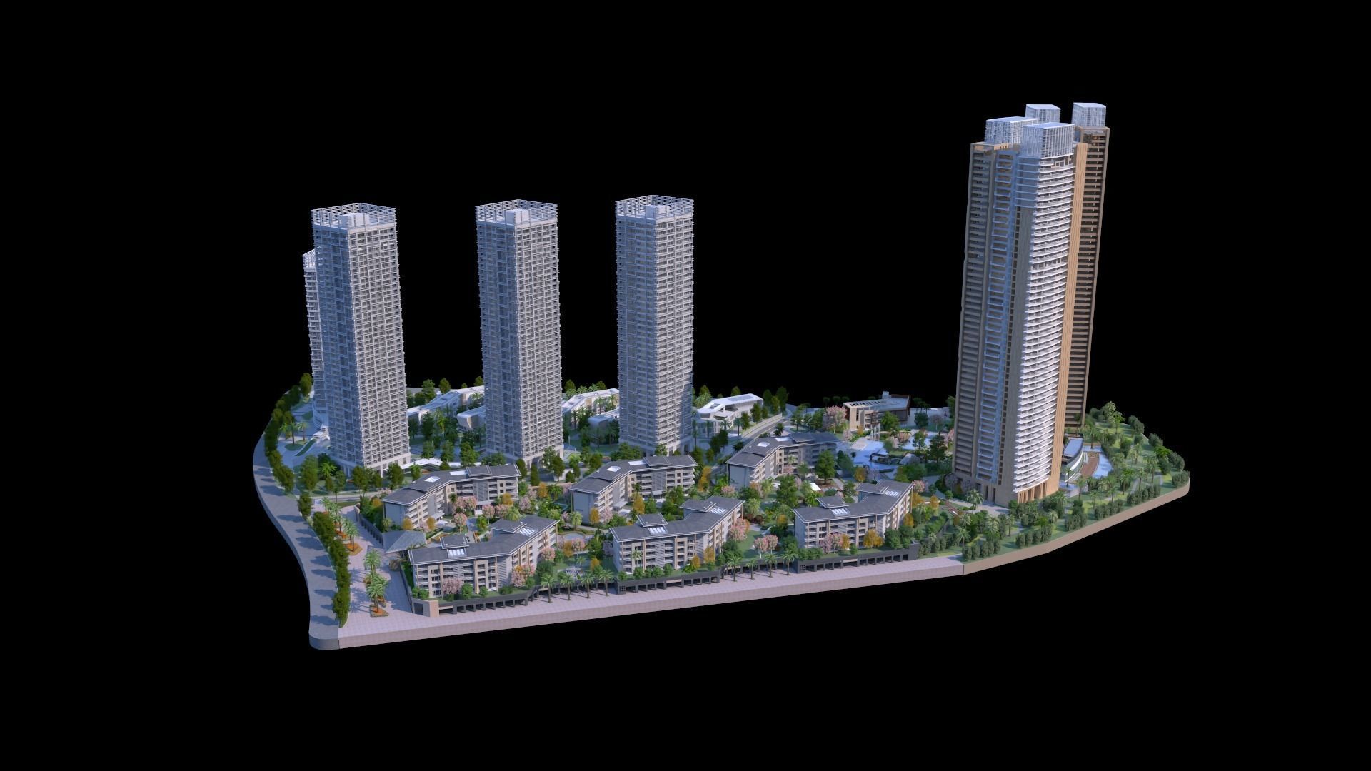 Shenzhen Merchants Shuangxi Garden 3D model_2
