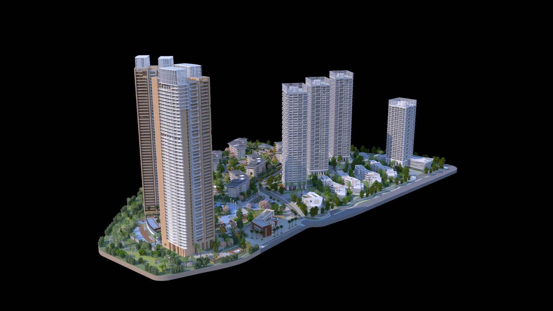 Shenzhen Merchants Shuangxi Garden 3D model_4