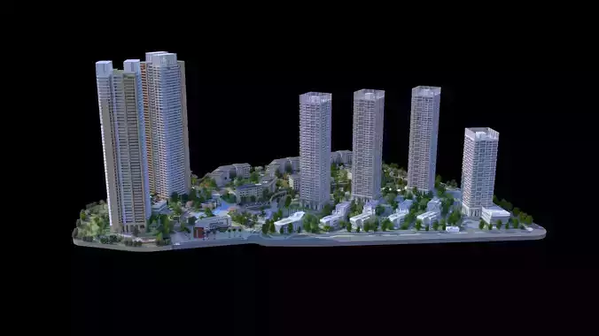 Shenzhen Merchants Shuangxi Garden 3D model