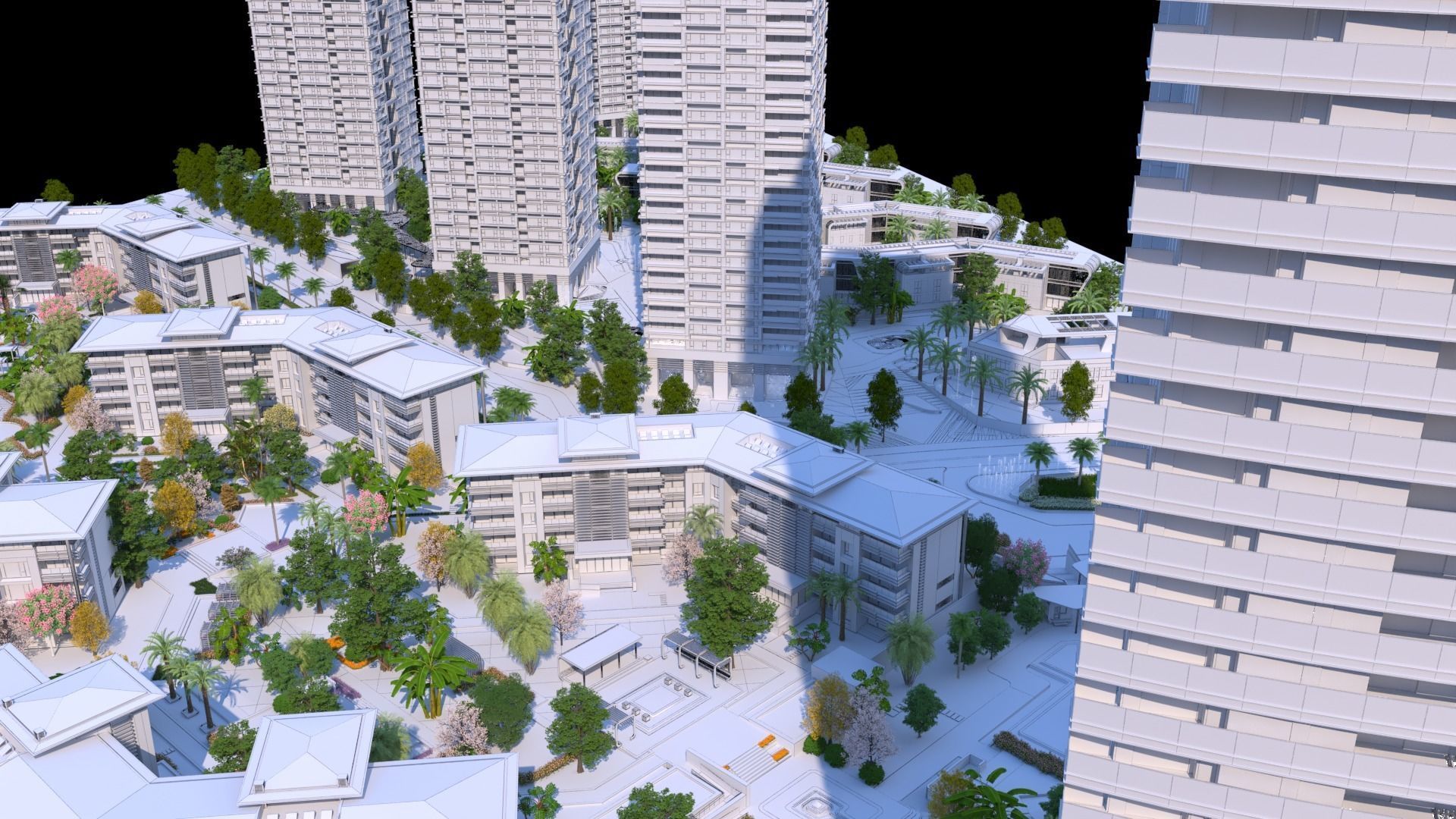 Shenzhen Merchants Shuangxi Garden 3D model_18