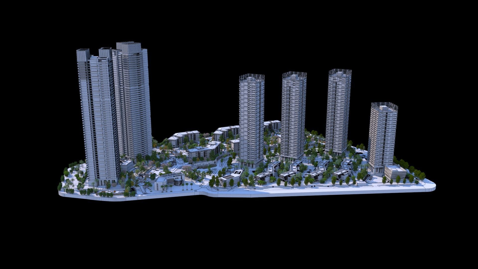 Shenzhen Merchants Shuangxi Garden 3D model_21