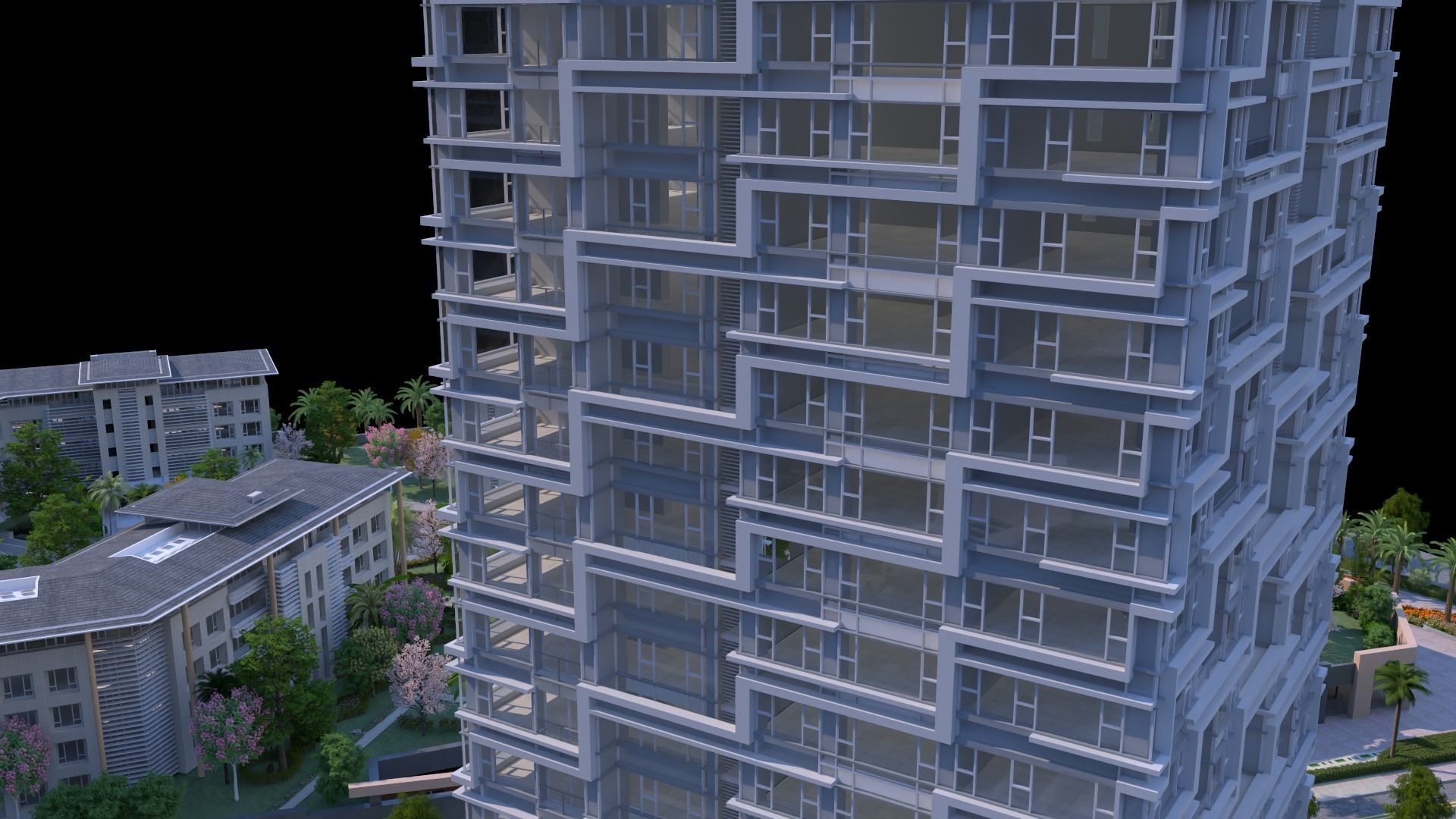 Shenzhen Merchants Shuangxi Garden 3D model_14