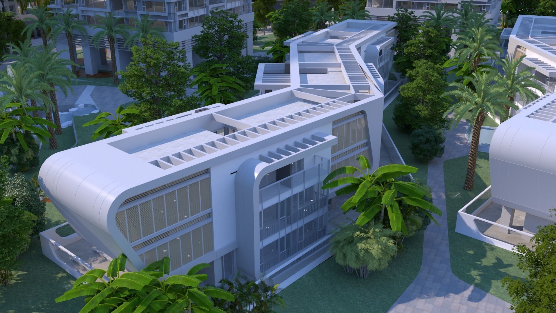 Shenzhen Merchants Shuangxi Garden 3D model_13