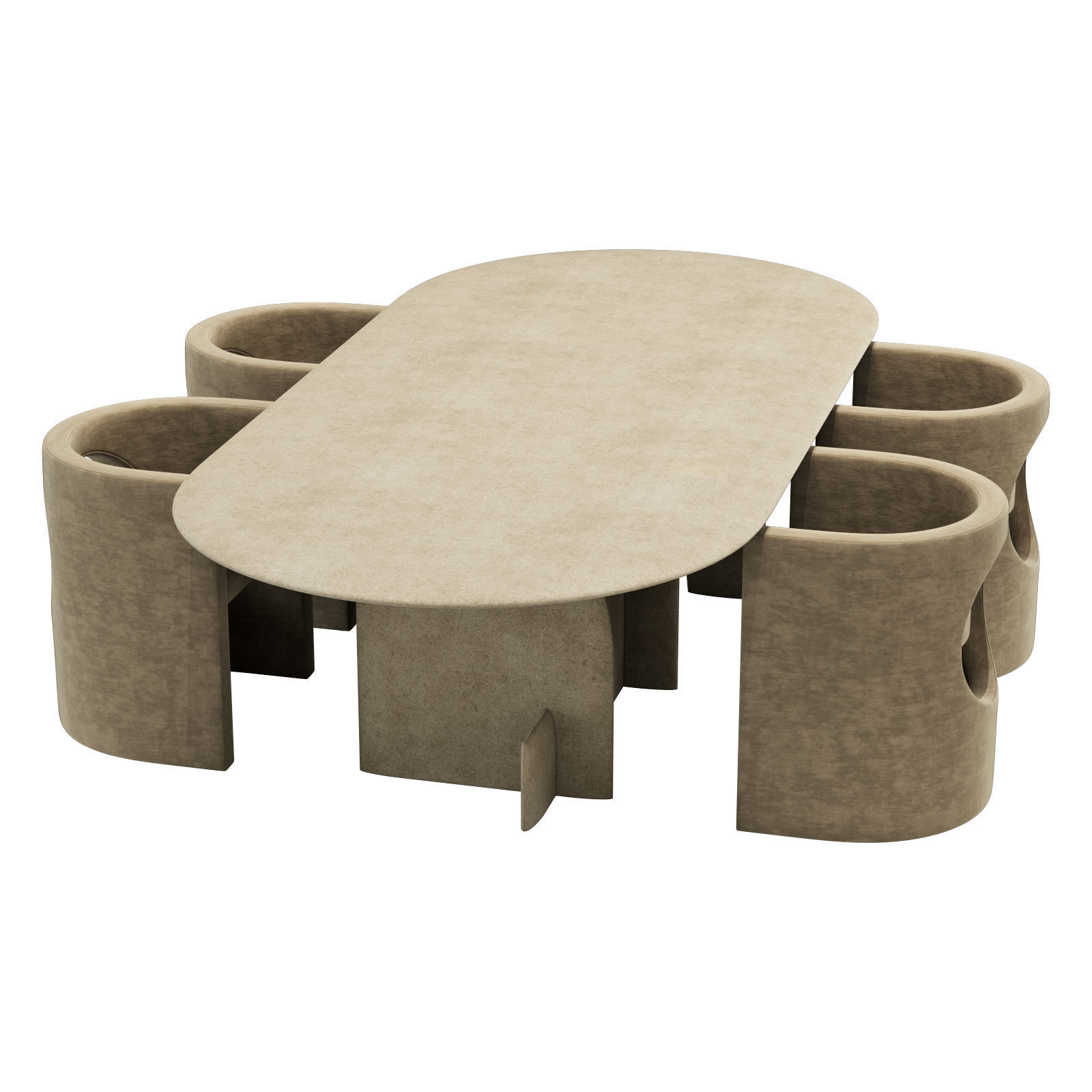 Gallotti and radice selece-t dining set 1 280x130 3D model_2