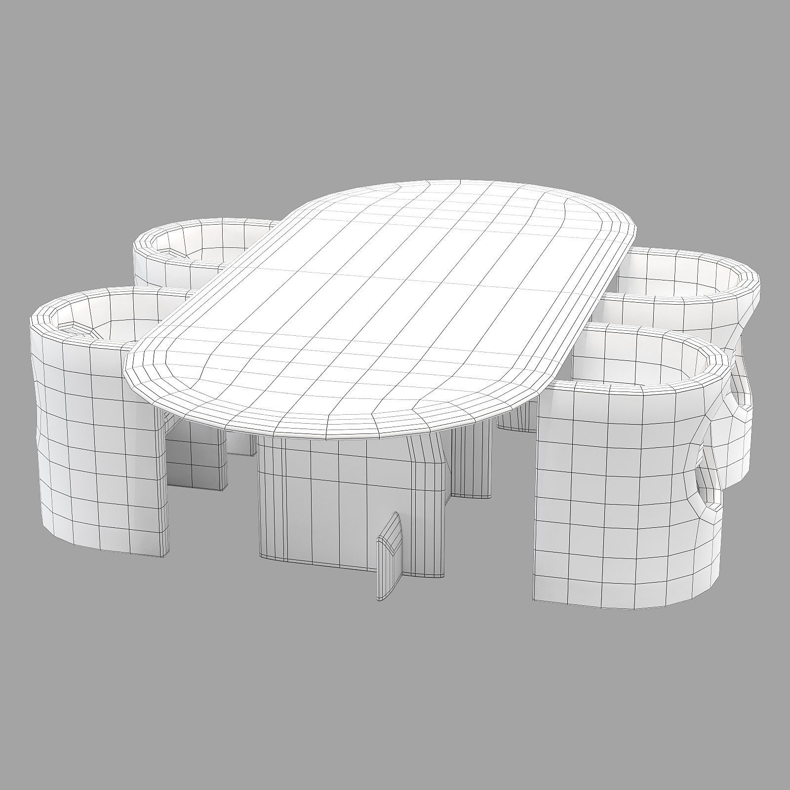 Gallotti and radice selece-t dining set 1 280x130 3D model_6