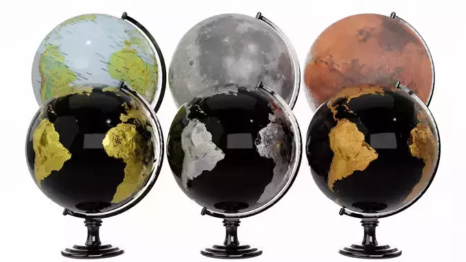 Desk Globe 3D model