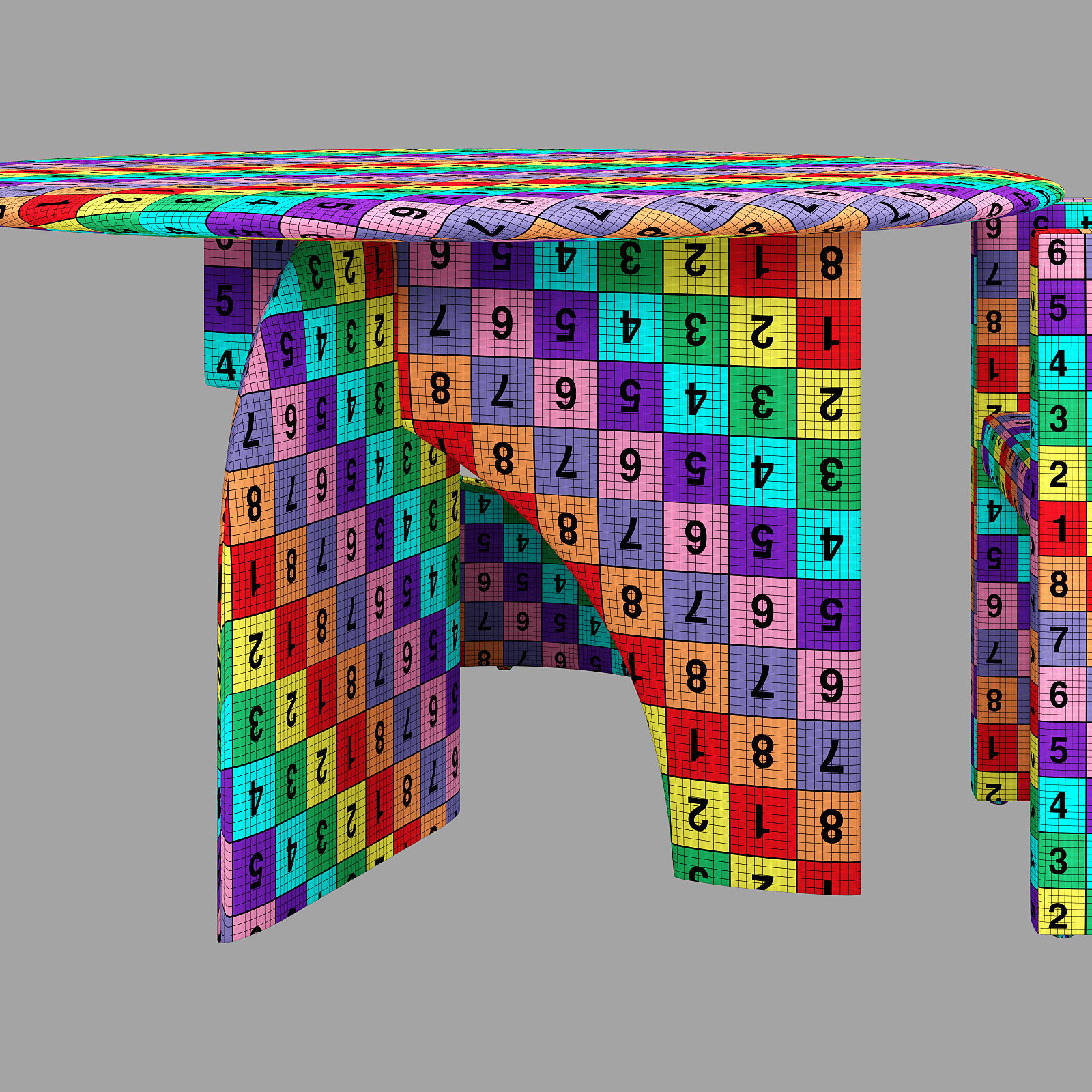 Gallotti and radice selece-t dining set 3 d130 3D model_8