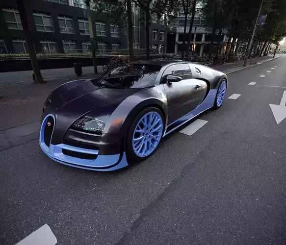 BUGATTI VEYRON 2012 3D MODEL Low-poly 3D model