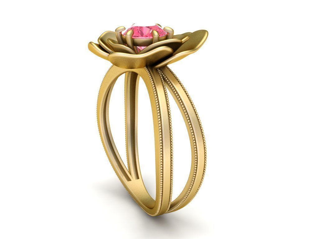 Love Rose Ring 3D print model_2
