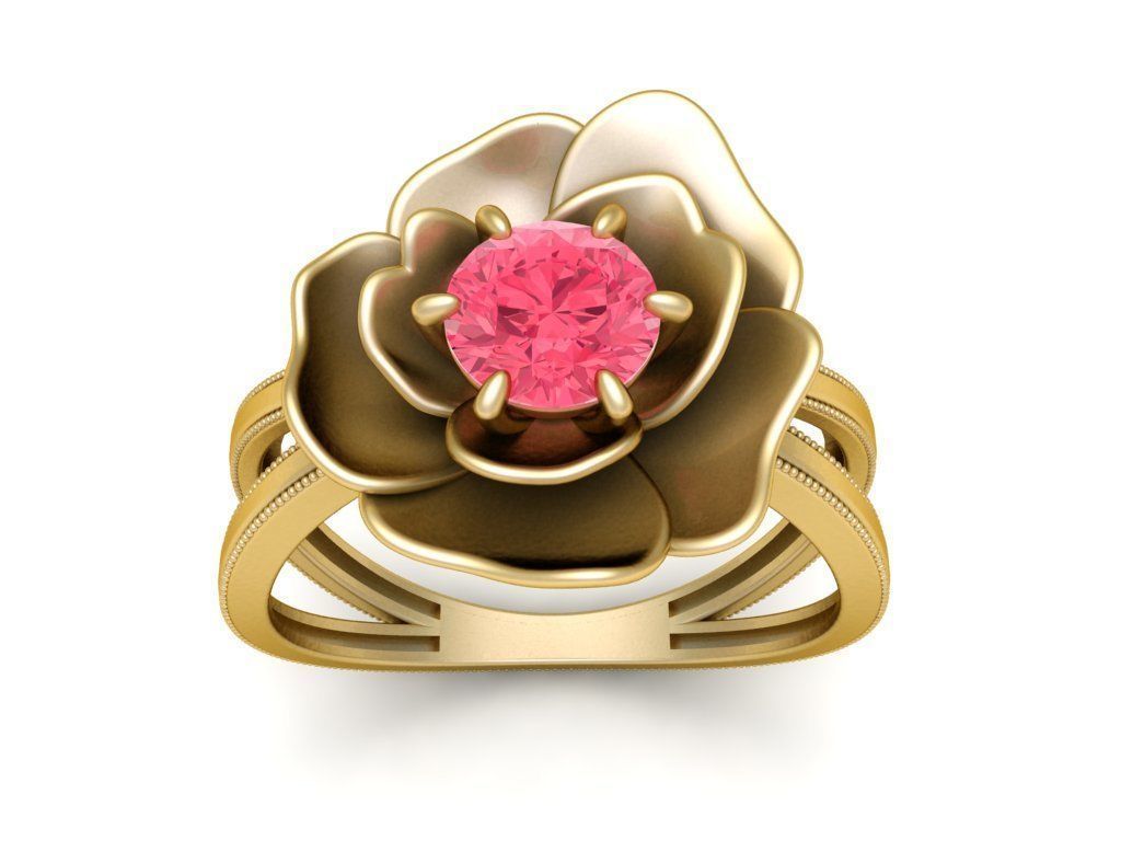 Love Rose Ring 3D print model_1