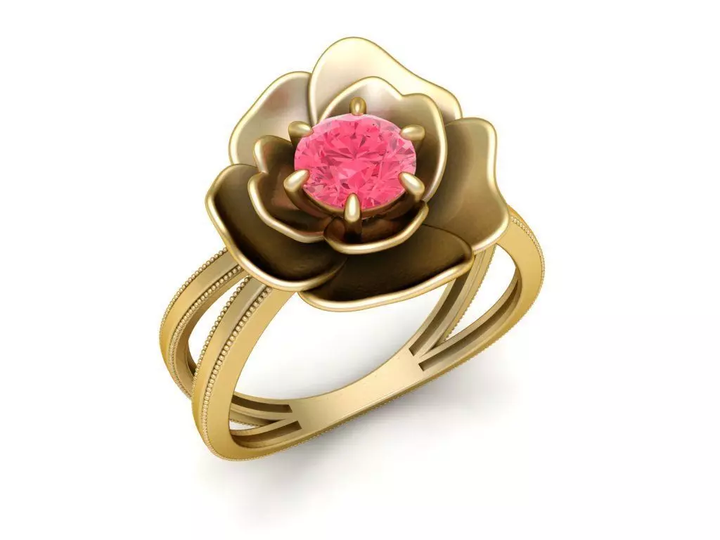 Love Rose Ring 3D print model_0