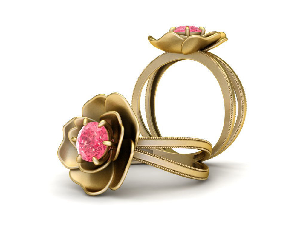 Love Rose Ring 3D print model_7