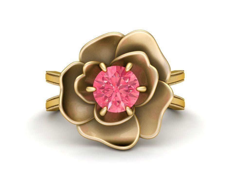 Love Rose Ring 3D print model_5
