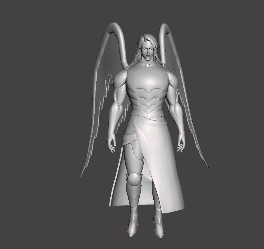 Four Archangels Mael 3D Model 3D print model_1