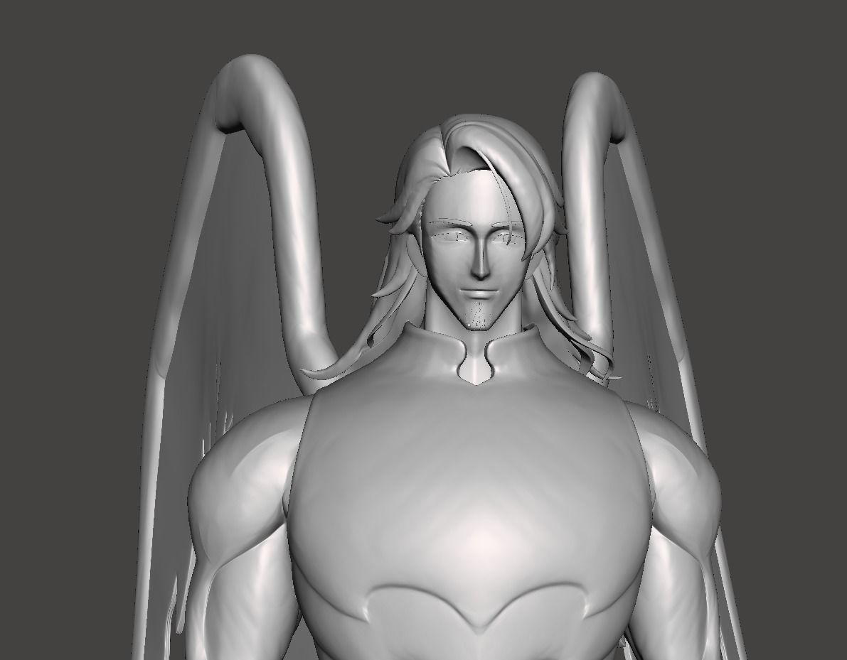 Four Archangels Mael 3D Model 3D print model_2