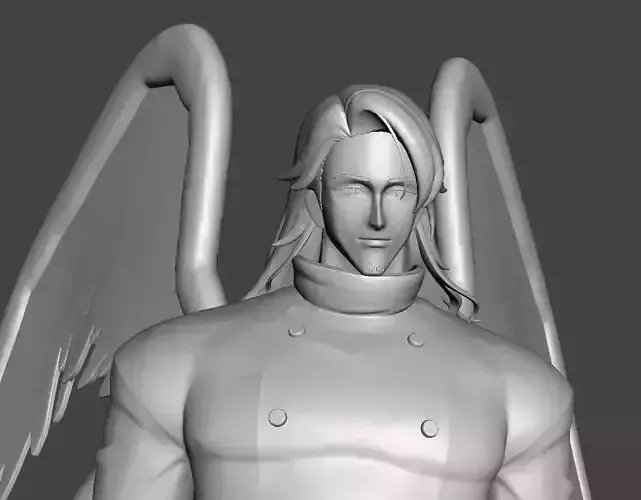 Mael long hair 3D Model 3D print model