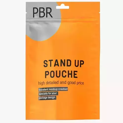 stand up pouch v10 PBR 3D model