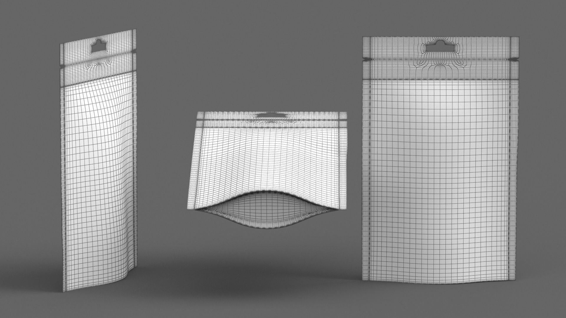 stand up pouch v10 PBR 3D model_13