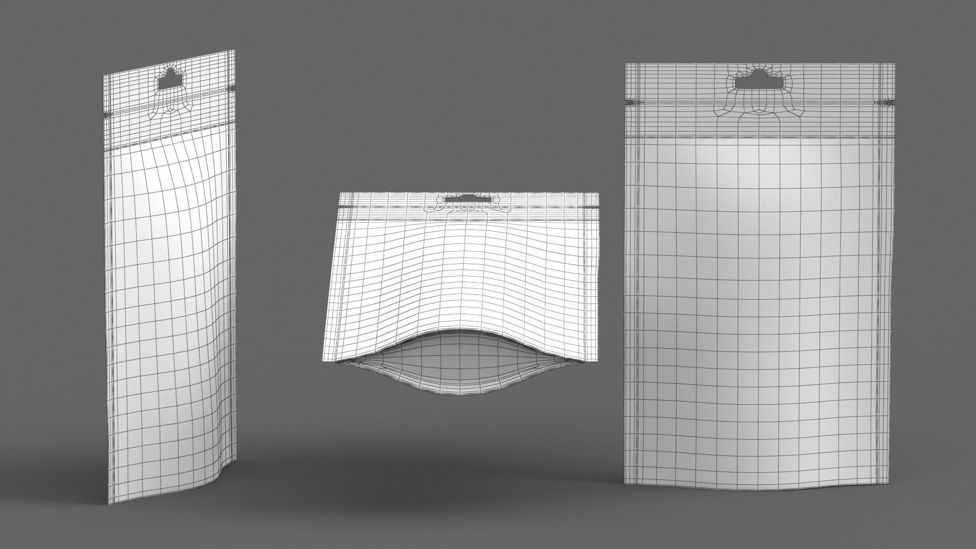 stand up pouch v10 PBR 3D model_12