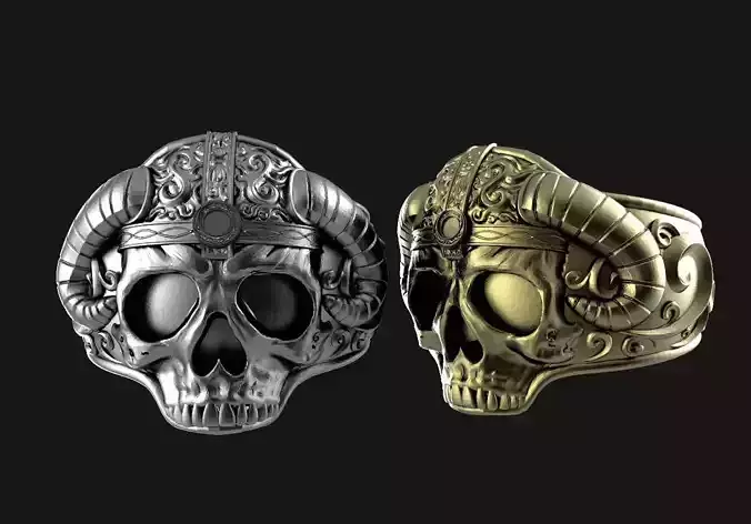 Viking Skull ring