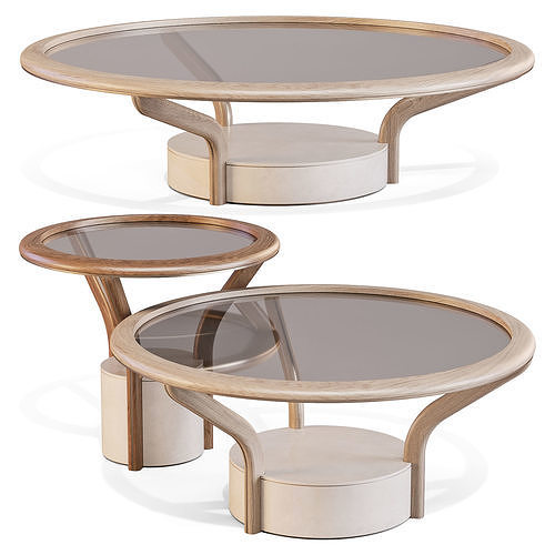 Giorgetti Chanterelle - Coffee and Side Tables 3D model