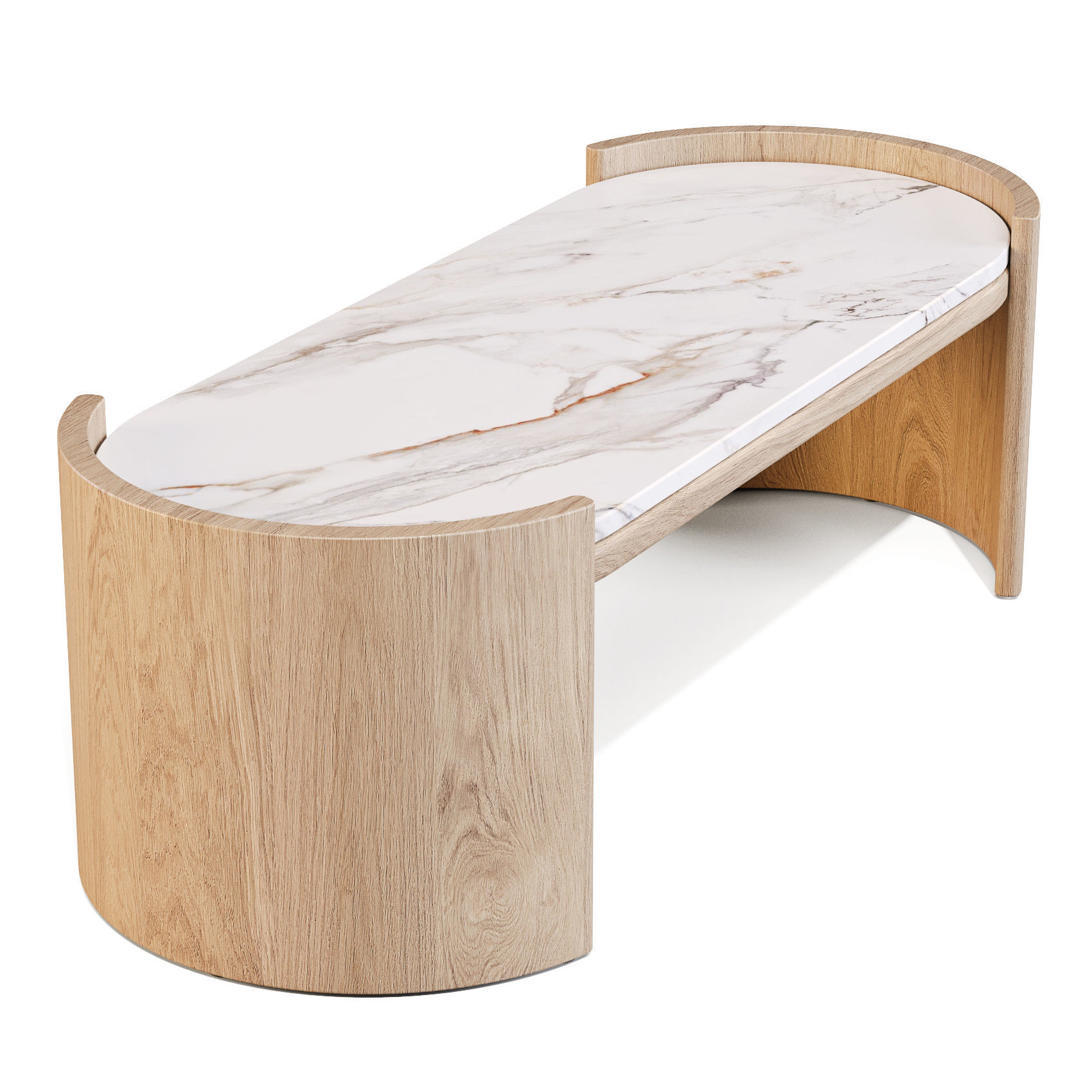 Parla Hug-M - Coffee and Side Table 3D model_2