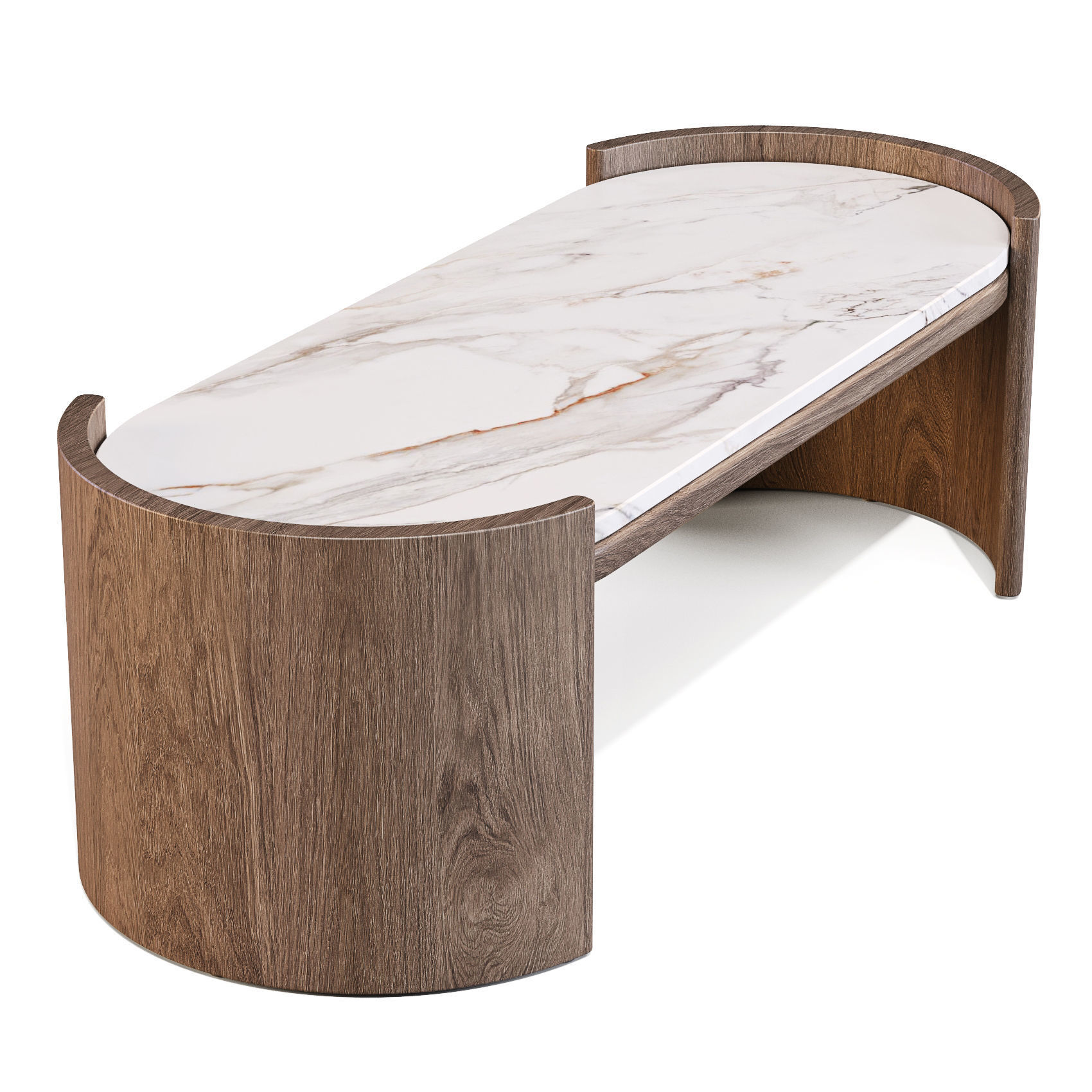 Parla Hug-M - Coffee and Side Table 3D model_1