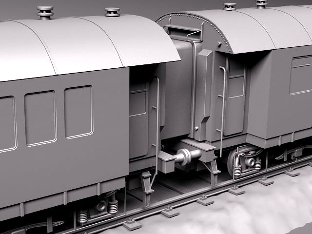 Steam Train Express F-series BR 03 10 1950 3D Model 3D model_9
