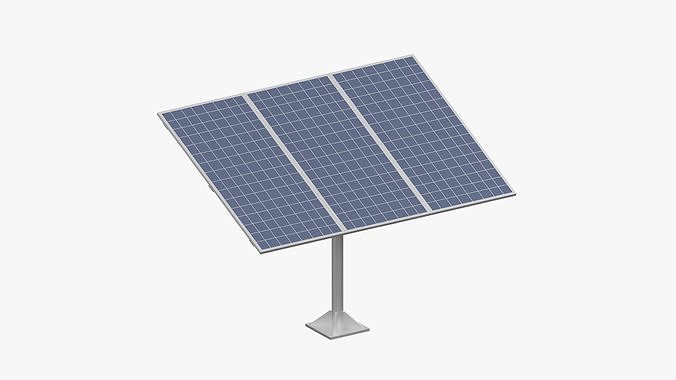 Solar Panel 3D Model Low-poly 3D model