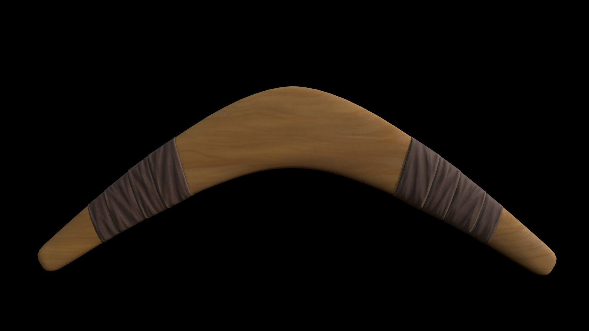 Boomerangs  throwing weapon Low-poly 3D model_7