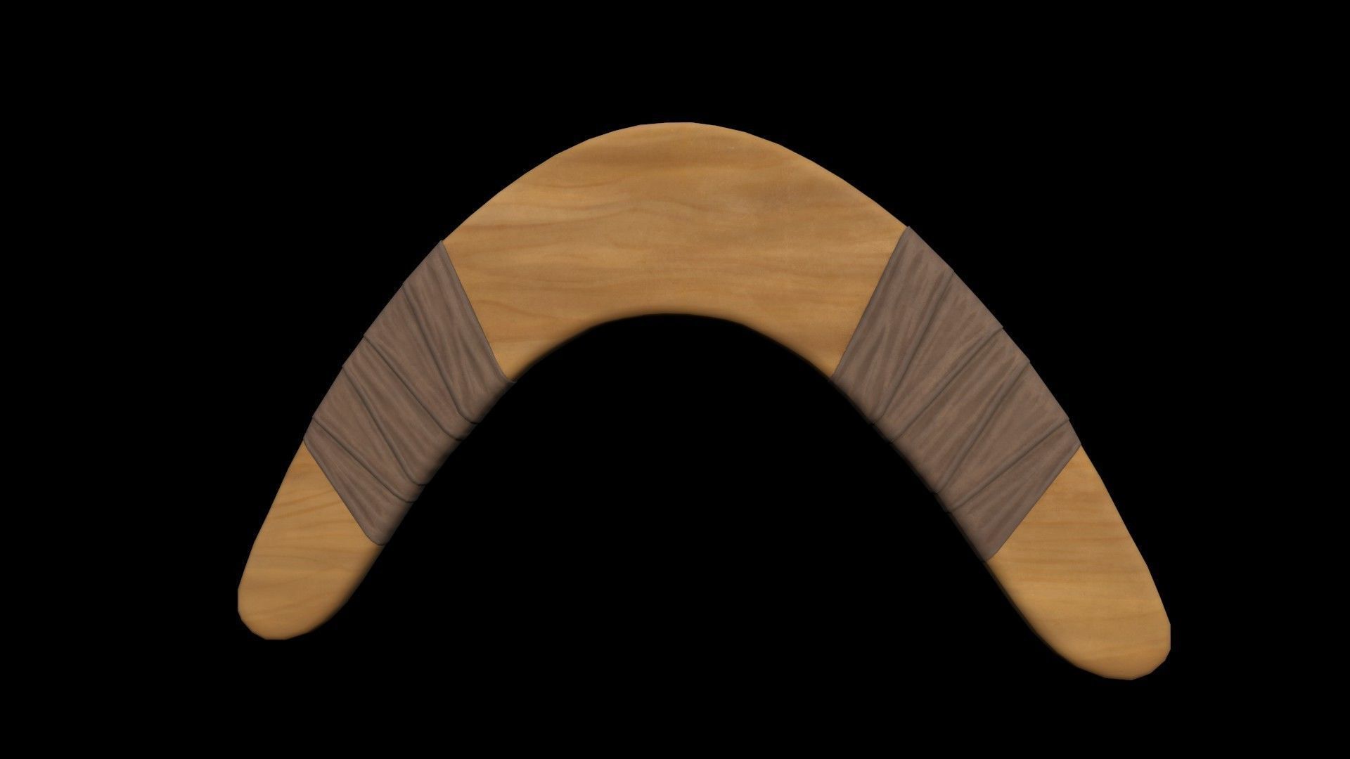  Boomerangs  throwing weapon Low-poly 3D model_11