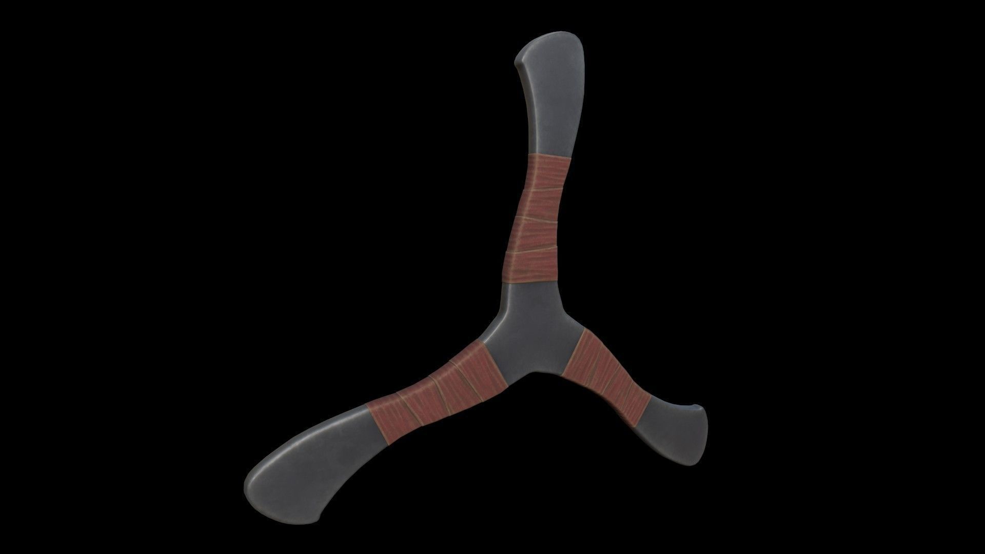  Boomerangs  throwing weapon Low-poly 3D model_2
